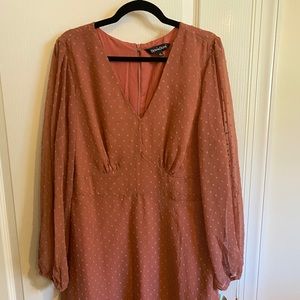 Davi and Dani pink dot dress